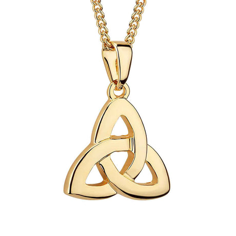 Gold Plated Trinity Knot Necklace - Creative Irish Gifts