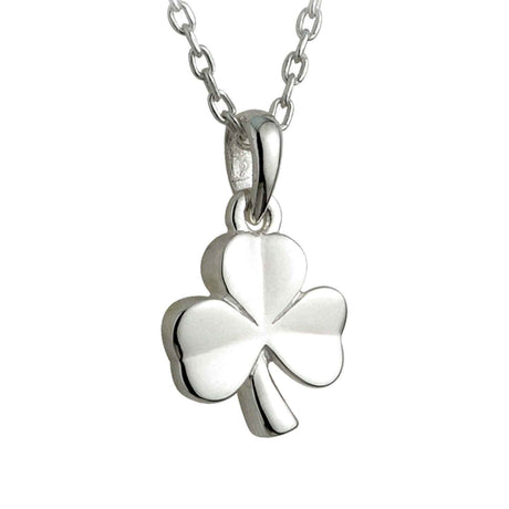 Silver Kids Shamrock Necklace - Creative Irish Gifts