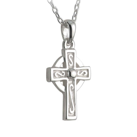 Silver Kids Celtic Cross Necklace - Creative Irish Gifts