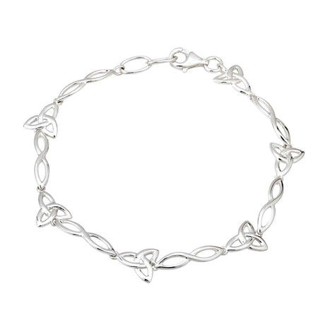 Sterling Silver Trinity Knot Bracelet - Creative Irish Gifts