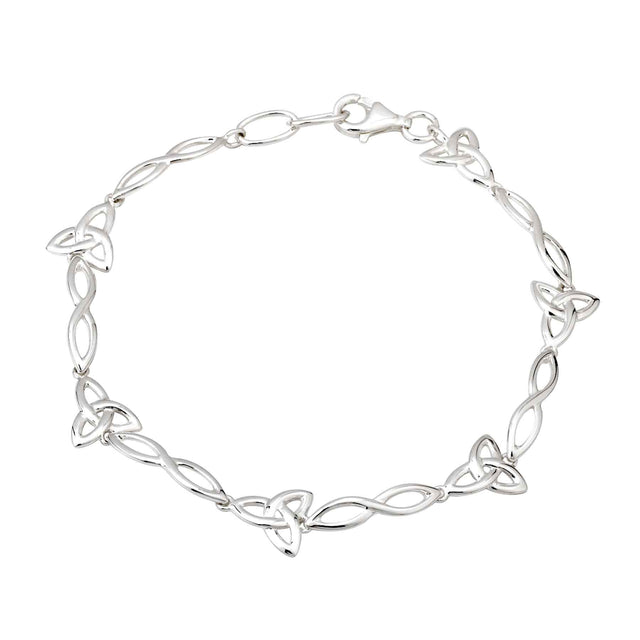 Sterling Silver Trinity Knot Bracelet - Creative Irish Gifts