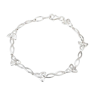 Sterling Silver Trinity Knot Bracelet Studio Creative Irish Gifts
