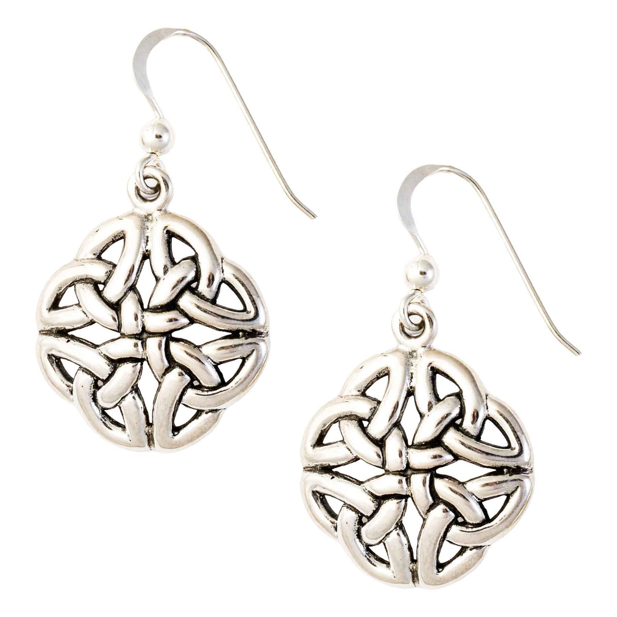 Celtic Knot Quadrata Dangle Earrings - Creative Irish Gifts