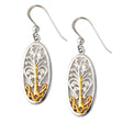 Golden Celtic Tree of Life Earrings - Creative Irish Gifts
