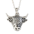 The Highland Cow Celtic Trinity Knot Silver Pendant Necklace - Creative Irish Gifts