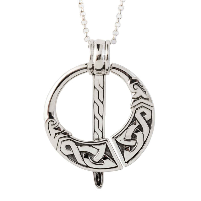 Celtic Knotwork Engraved Pendant Necklace - Creative Irish Gifts