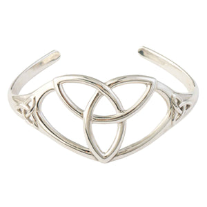 Celtic Triquetra Knot Silver Bracelet - Creative Irish Gifts