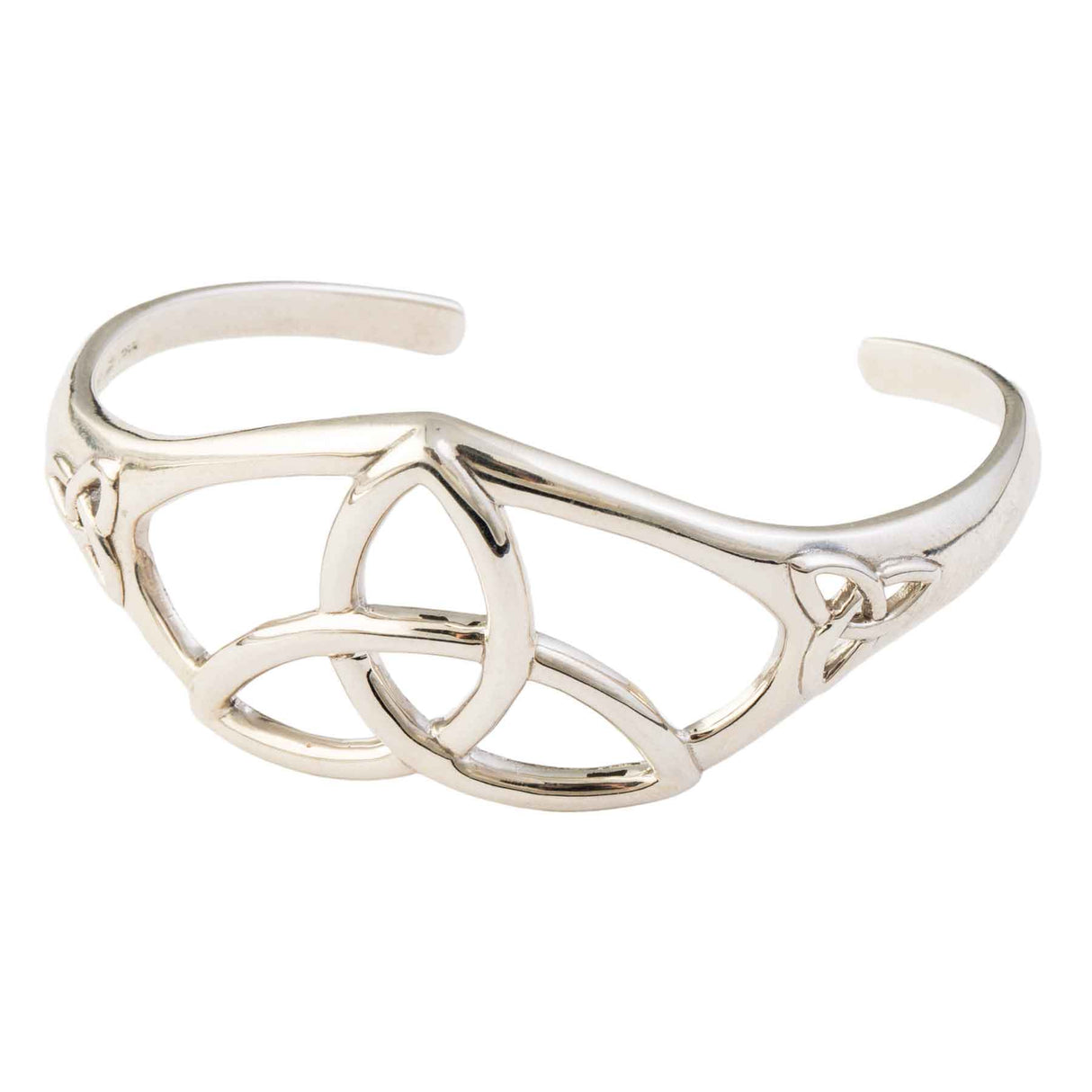 Celtic Triquetra Knot Silver Bracelet - Creative Irish Gifts