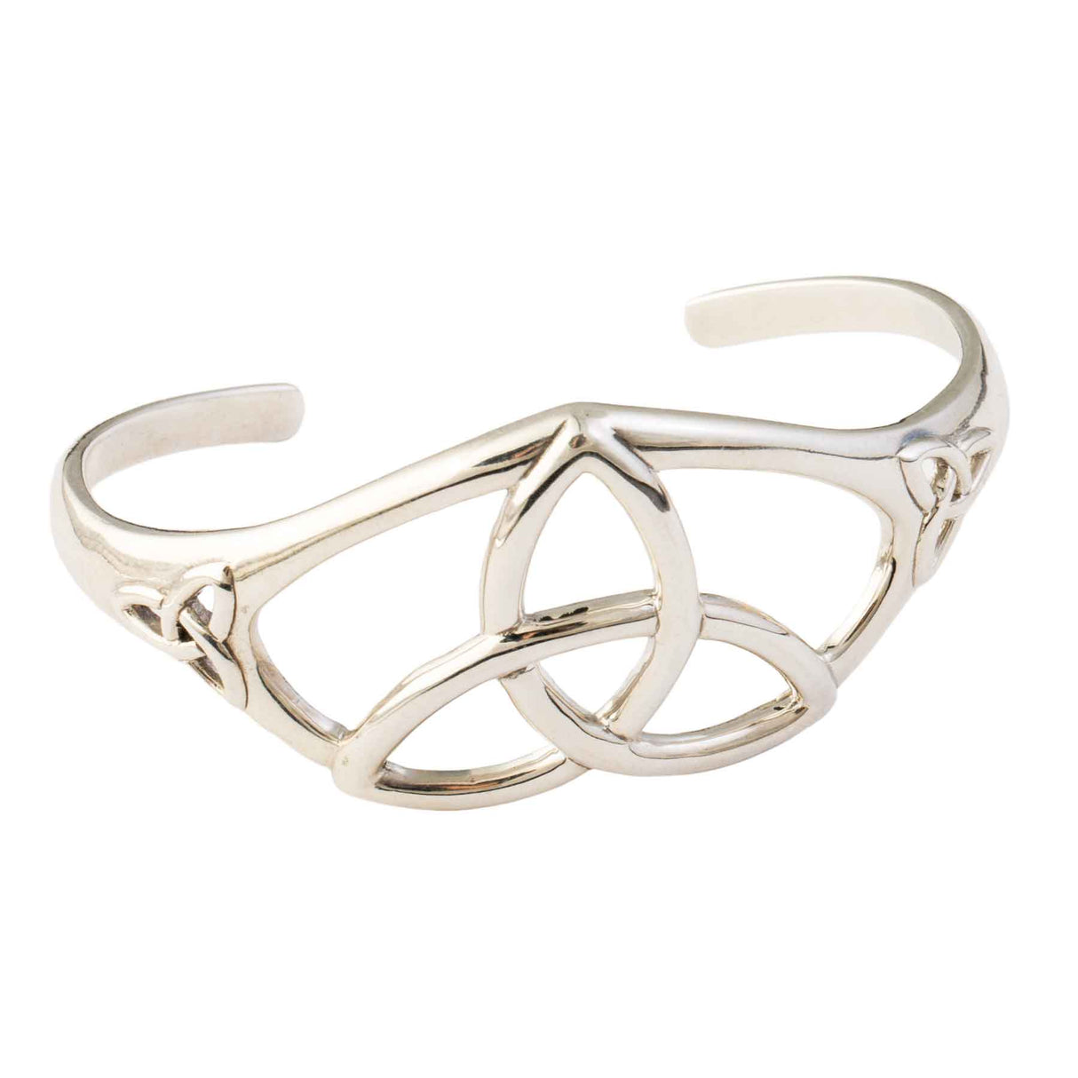 Celtic Triquetra Knot Silver Bracelet - Creative Irish Gifts