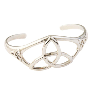 Celtic Triquetra Knot Silver Bracelet - Creative Irish Gifts