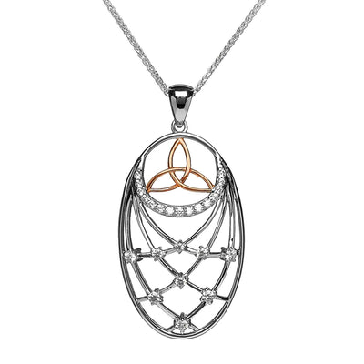 Large Trinity Interlaced Necklace - Creative Irish Gifts