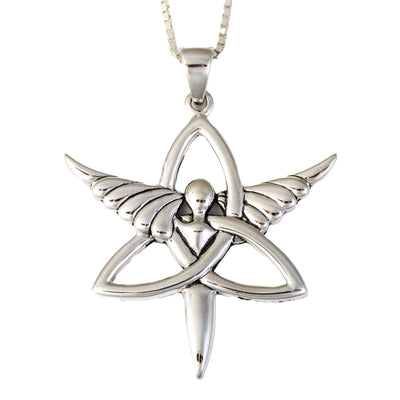 Angel and Trinity Necklace - Creative Irish Gifts