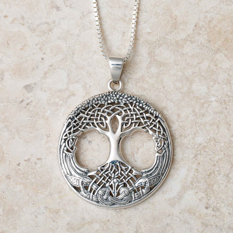 Silver Celtic Tree of Life Necklace - Creative Irish Gifts