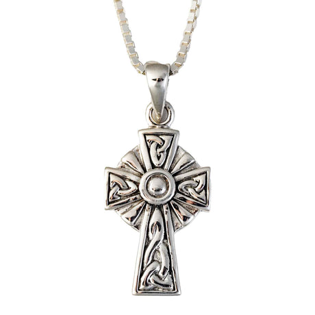 Sterling Silver Irish Trinity Cross Pendant - Creative Irish Gifts