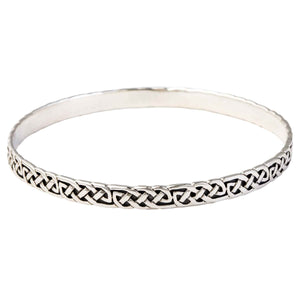 Intricate Celtic Knotwork Bangle - Creative Irish Gifts