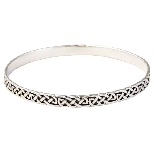 Intricate Celtic Knotwork Bangle - Creative Irish Gifts