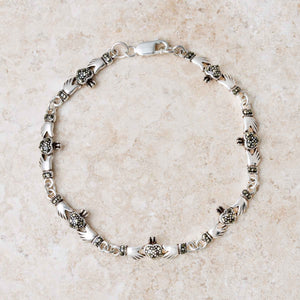 Sterling Silver Irish Claddagh Bracelet - Creative Irish Gifts