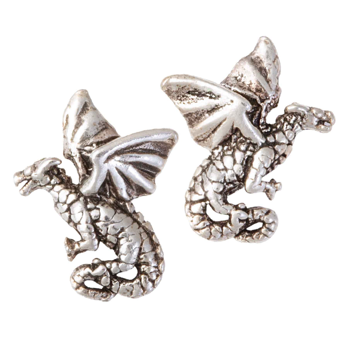 Celtic Flying Dragon Stud Earrings - Creative Irish Gifts