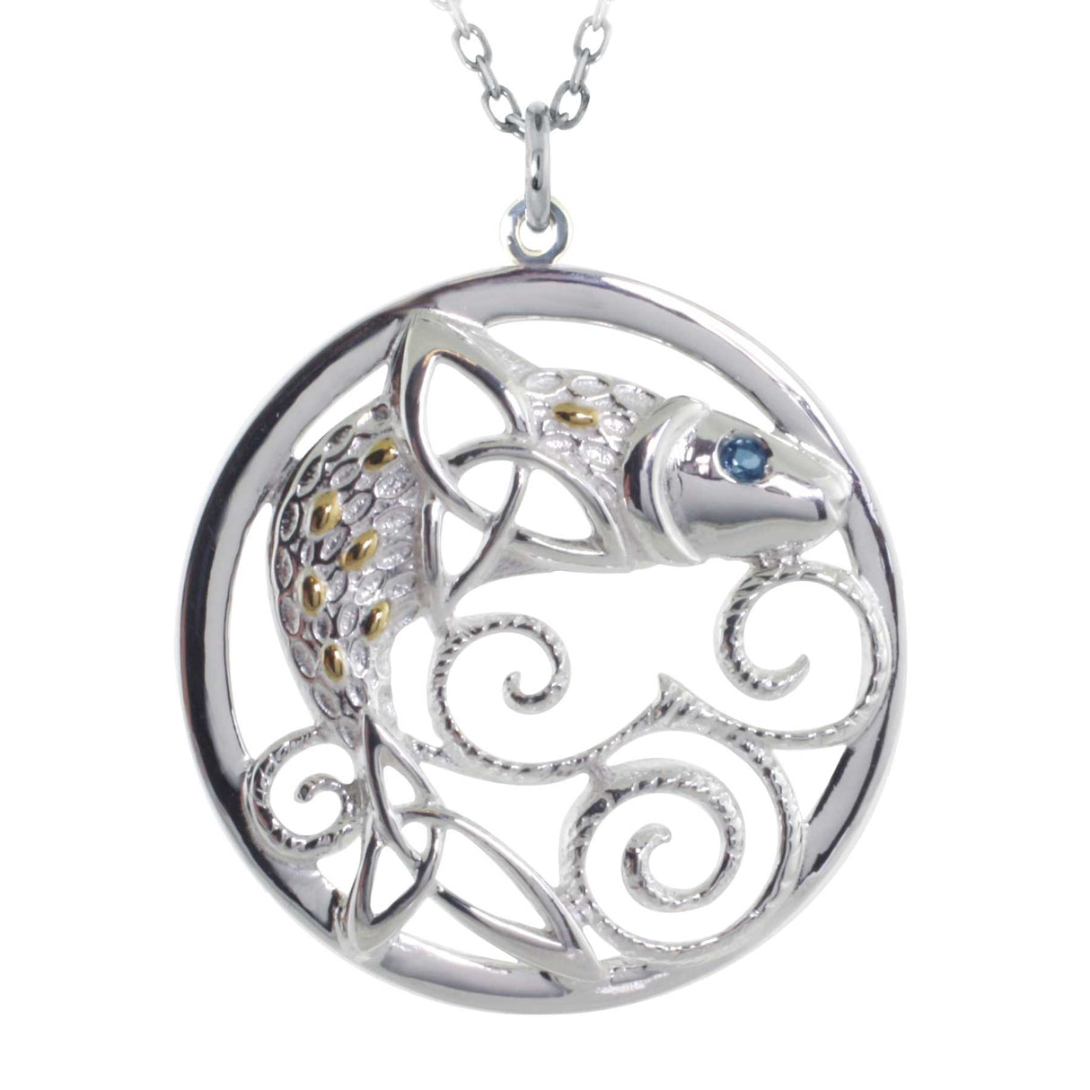 Legend of the Salmon of Knowledge Necklace - Creative Irish Gifts