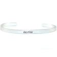 JN022 Irish Engraved Sister Silver-Tone Bangle Creative Irish gift