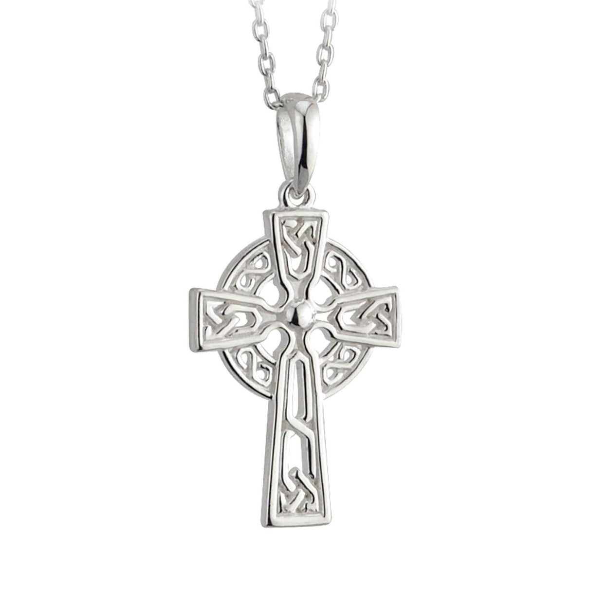 Silver Small Filagree Celtic Cross Necklace - Creative Irish Gifts