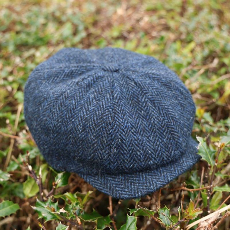Men's Irish & Scottish Tweed Newsboy Hat Blue Lifestyle Creative Irish Gift