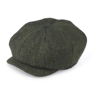 Men's Irish & Scottish Tweed Newsboy Hat Green Creative Irish Gift