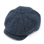 Men's Irish & Scottish Tweed Newsboy Hat Blue Creative Irish Gift