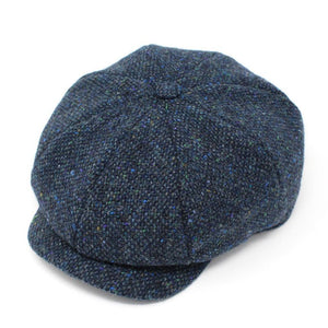 Men's Irish & Scottish Tweed Newsboy Hat Blue Creative Irish Gift