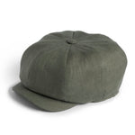 Men's Linen 8-Panel Irish Newsboy Cap Khaki Creative Irish Gift