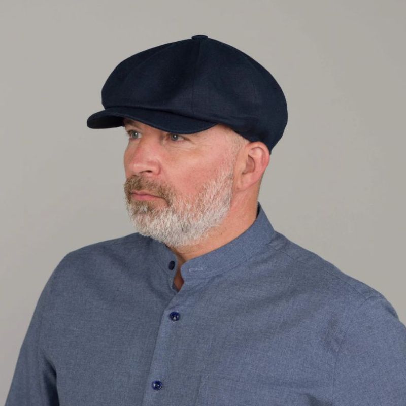 Men's Linen 8-Panel Irish Newsboy Cap Creative Irish Gift