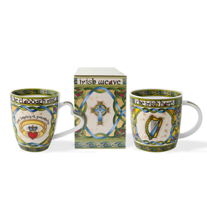 KA726 New Bone China Irish Mug with Claddagh Design Creative Irish gift.
