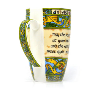 KB701 Bone China Irish Blessing Mug, Set of 6 Side Creative Irish gift