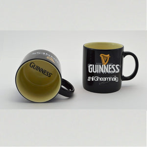 KB727 Ceramic Guinness Signature Coffee Mug, Black Creative Irish gift.com