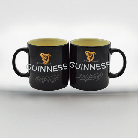 KB727 Ceramic Guinness Signature Coffee Mug, Black Creative Irish gift