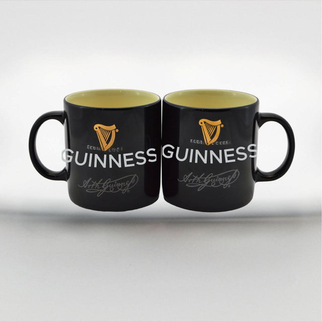 KB727 Ceramic Guinness Signature Coffee Mug, Black Creative Irish gift