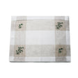 KD525 Embroidered Irish Shamrock Linen Tablecloth, Set of 2 Creative Irish gift