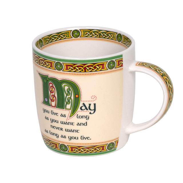 KD542 Royal Shamrock Irish Bone China Mug Creative Irish gift