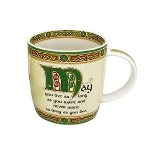 KD542 Royal Shamrock Irish Bone China Mug Creative Irish gift