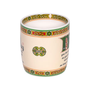 KD542 Royal Shamrock Irish Bone China Mug Creative Irish gift