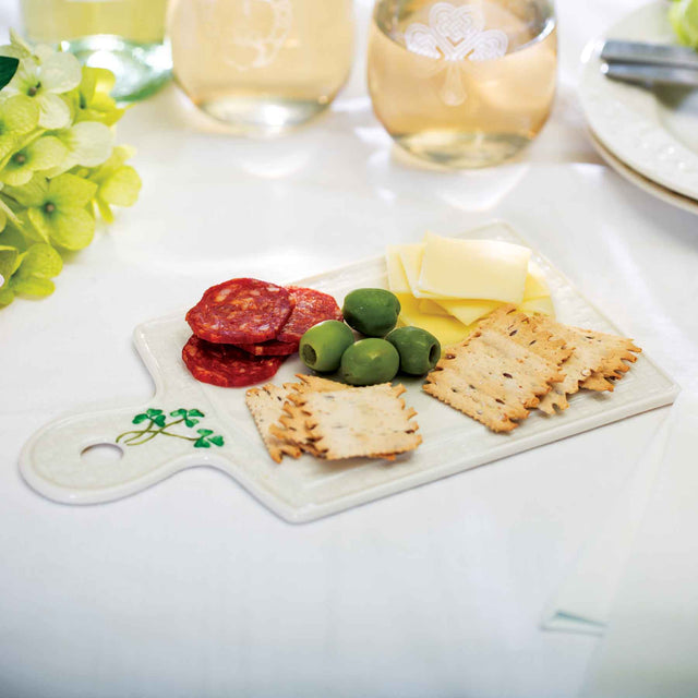 KF601 Belleek Shamrock Collection Cheeseboard Creative Irish Gifts