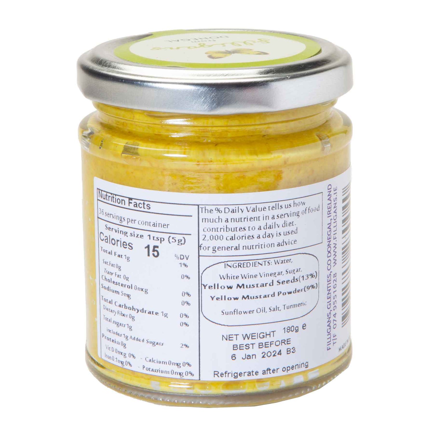 Filligans Hot Irish Mustard Creative Irish Gifts