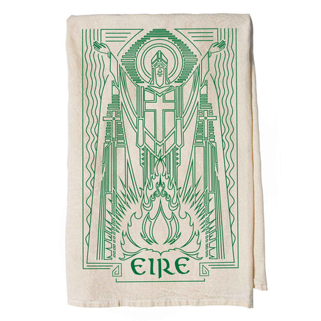 St. Patrick Stamp Tea Towel - Creative Irish Gifts