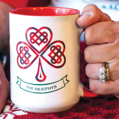 Personalized Shamrock Christmas Mug - Creative Irish Gifts