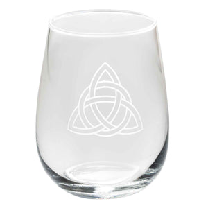 Celtic Trinity Wine Glass - Creative Irish Gifts