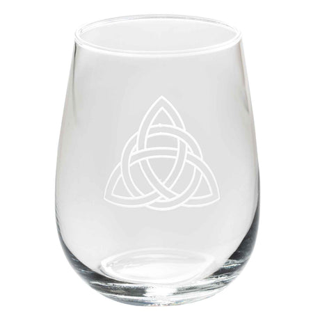 Celtic Trinity Wine Glass - Creative Irish Gifts