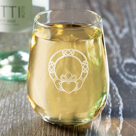 Claddagh Wine Glass - Creative Irish Gifts