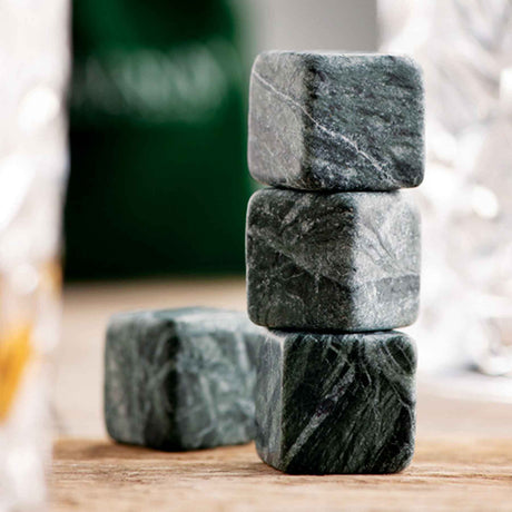 Galway Crystal Cooling Stones Set of 4 - Green Marble - Creative Irish Gifts