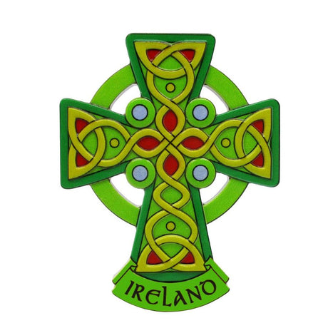 KG702 Resin Celtic High Cross Fridge Magnet Creative Irish Gifts.com