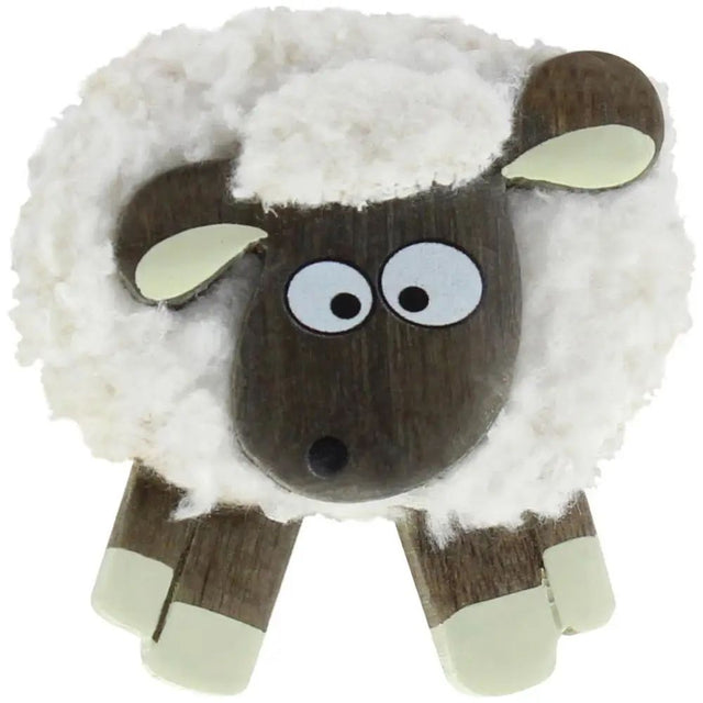 KG704 Fluffy Irish White Sheep Fridge Magnet Creative Irish Gifts.com